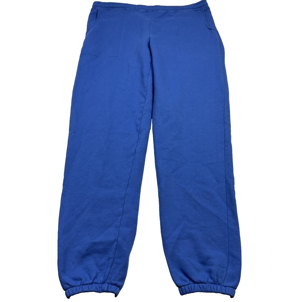 Lacoste IZOD Vintage Fleece Sweatpants Drawstring Cotton Polyester Blue Men's XL